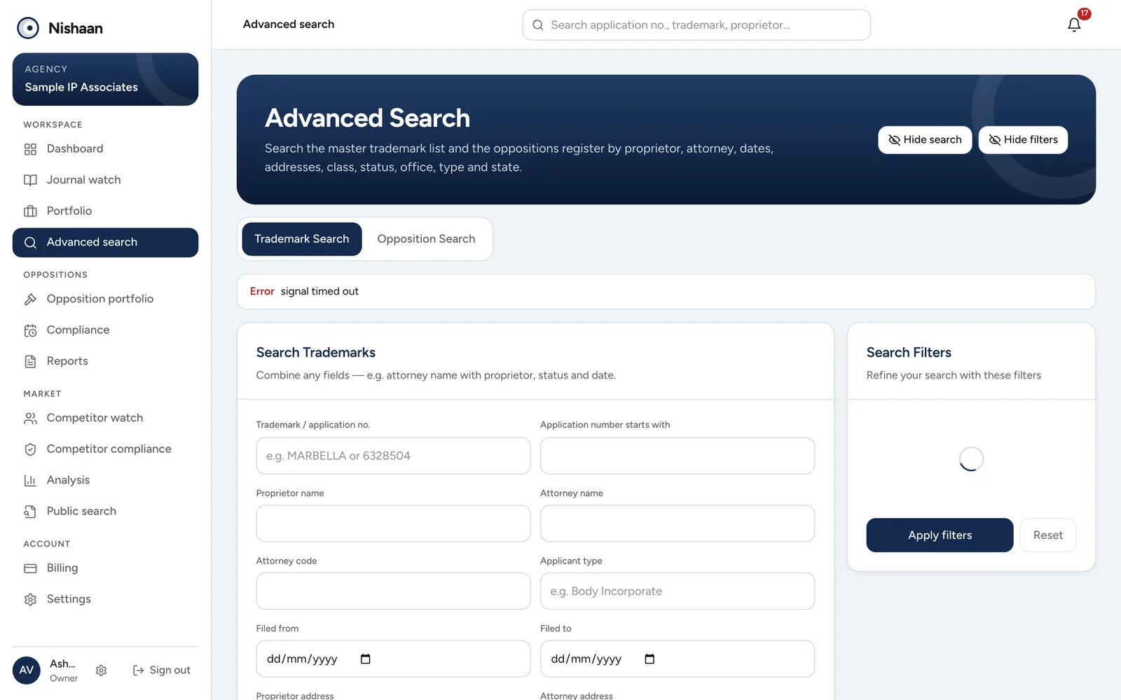 Advanced search